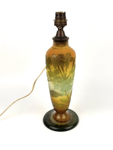émile gallé pied lampe en - Émile,